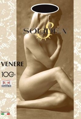 Колготки Solidea Venere Class 1L, закрытый носок, черный, 100 ден,1-S