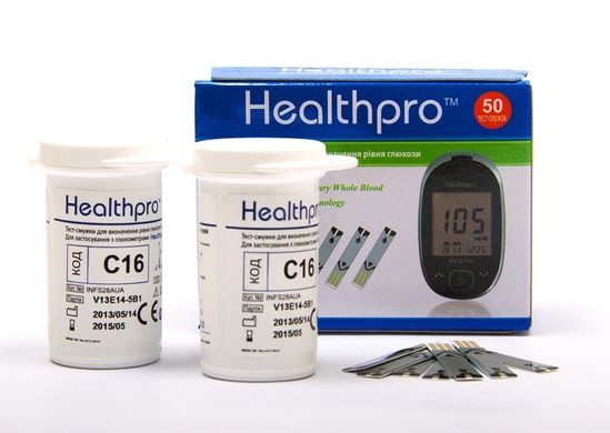 Тест-смужки HealthPro 50 шт.