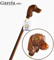 Тростина Artes, деревина бука, рукоять у вигляді голови собаки Garcia 540