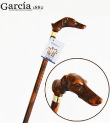 Тростина Artes, деревина бука, рукоять у вигляді голови собаки Garcia 527