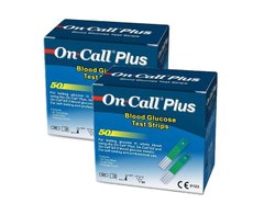 Тест-смужки ACON On Call Plus 100 шт, 2 уп., ac-7