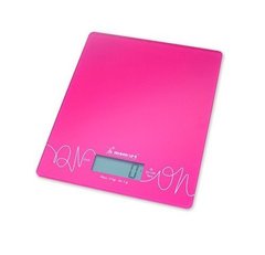 Весы электронные кухонные (ультратонкие) MOMERT, цвет розовый, мод. 6853, 5997307568539