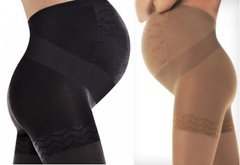 Колготки для вагітних Solidea Wonder Model Maman Ссl 1, закритий носок, чорний, 140 ден, M
