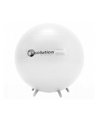 М'яч Sitsolution LEDRAGOMMA Maxafe, діам. 55 см, білий