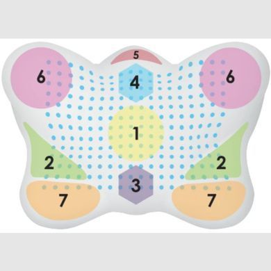 Мягкая ортопедическая подушка с эффектом памяти Olvi "Butterfly Soft" 59х39х14см J2539S