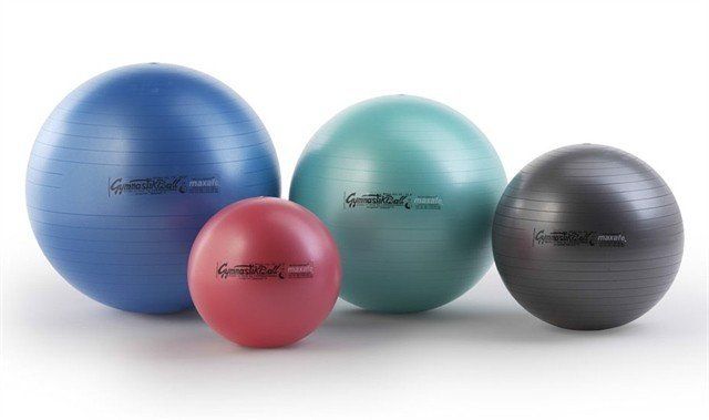 М'яч Gymnastik Ball LEDRAGOMMA Maxafe, діам. 65 см, синій
