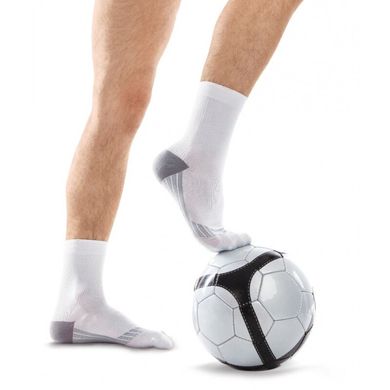 Шкарпетки антиварикозні компресійні для спорту Tiana 18-21 мм рс ст. (тип 755), закритий носок, білі, р.4