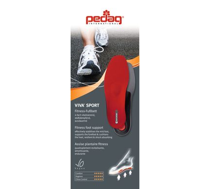 Viva Sport - Ортопедическая каркасная стелька-супинатор для спортивной обуви, PEDAG, 181