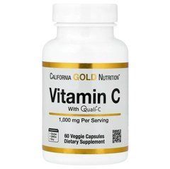 Витамин C с Quali C California Gold Nutrition 1000 мг 60 капсул, California Gold Nutrition, LKN-01409