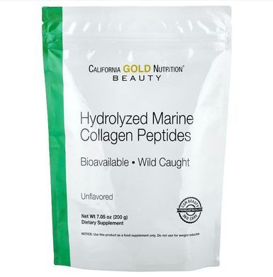 Пептиды морского коллагена California Gold Nutrition Marine Collagen Peptides без добавок 200 г, CGN-01863