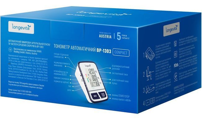 Автоматический тонометр Longevita ВР-1303