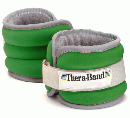 Утяжелитель манжет Comfort Fit Thera-Band, зеленый (680 г х 2шт), 25871