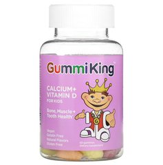 Кальцій і вітамін D для дітей 60 мармеладок, GummiKing, GUM-00052