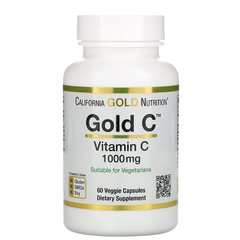 Gold C, витамин C, 1000 мг, California Gold Nutrition, (60 капсул)