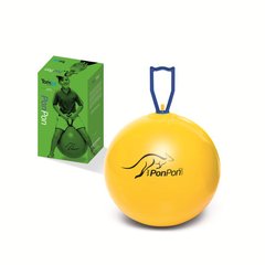 Мяч с ручкой Pon Pon Junior LEDRAGOMMA, диам. 42 см, желтый