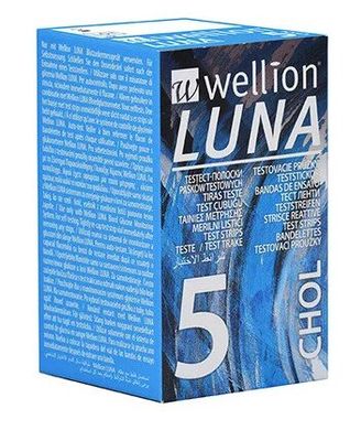 Тест-полоски Wellion LUNA CHOL №5 (холестерин)