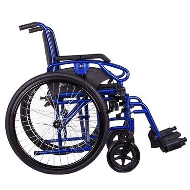 Коляска инвалидная OSD MILLENIUM III, ширина 45 см, голубая + насос OSD-STB3