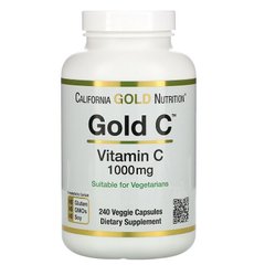 Gold C, витамин C, 1000 мг, California Gold Nutrition, (240 капсул)