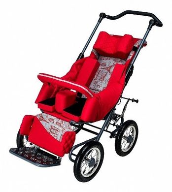 Спеціальна коляска Racer розмір 2, колір червоний, AkcesMed, RC_0002