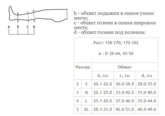 Гольфы компрессионные, универсальные Tonus Elast 0408 без мыска, бежевые, 1 кл., 1 рост, 2