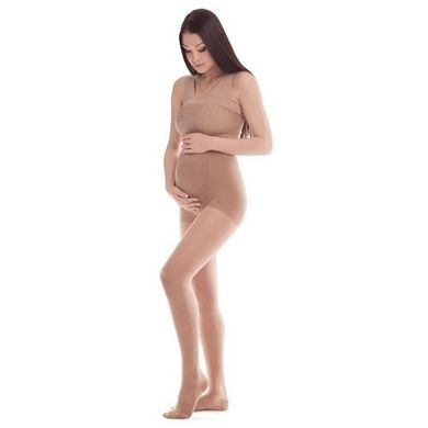 Колготы Tiana для беременных (профилактичные), закрытый носок, 140 ден, Тип 975, бежевый, 6