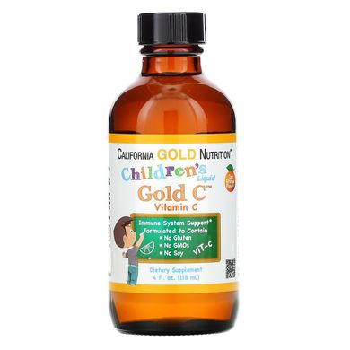 Рідкий вітамін С для дітей California Gold Nutrition, 118 мл, CGN-01099