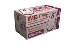 Иглы IME-Fine для инсулиновых шприц-ручек 8 мм., 100 шт.