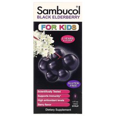 Сироп із чорної бузини, для дітей, Sambucol, 120 мл, SBL-00118