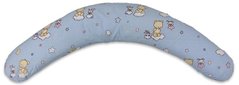Подушка Лежебока для беременных и отдыха "Relax" с рисунком «Звездочки на голубом»