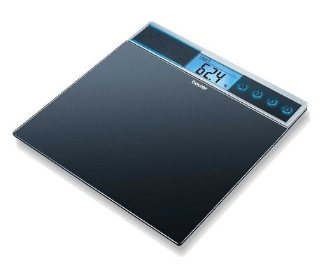 Весы напольные стеклянные BEURER GS 39, черный (speaking)