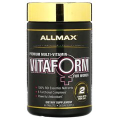 Мультивітаміни преміальної якості для жінок ALLMAX Vitaform, 60 таблеток, AMX-22880