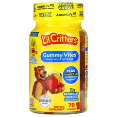 L'il Critters, Gummy Vites, полноценный мультивитаминный комплекс, 70 жевательных конфет, LIL-00623