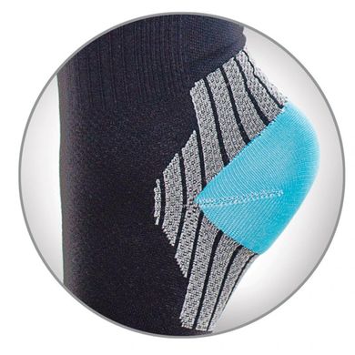 Гольфи для спорту антиварикозні компресійні Tiana 18-21 мм рс ст. (тип 761), чорно-блакитні, нар. 2