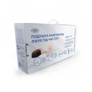 Ортопедическая подушка с эффектом памяти NOSCO ANATOMIC STANDART 17007