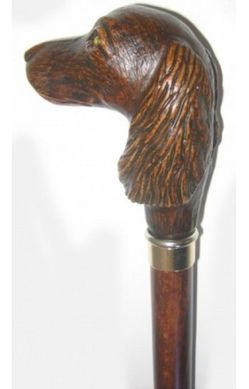 Тростина Artes, деревина бука, рукоять у вигляді голови собаки Garcia 540