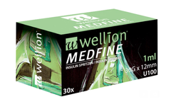Инсулиновый шприц Wellion MEDFINE 1 мл 30G x 12мм U100, №30