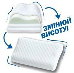 Тришарова ортопедична подушка для дітей з ефектом пам'яті 40х25см Olvi J2507