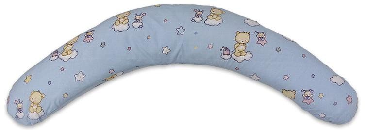 Наволочка для подушки Лежебока для беременных и отдыха "Relax" с рисунком «Звездочки на голубом»