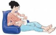 Крісло-подушка з підлокітниками та фіксуючим поясом, Лежебока, 64983, LBK-93