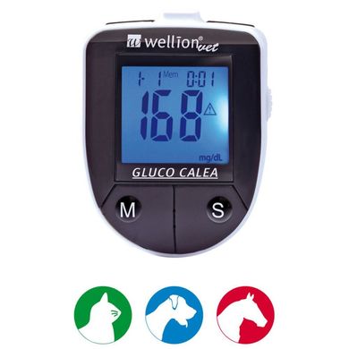 Глюкометр Wellion Gluco Calea для собак, кішок та коней (з ланцетним пристроєм)