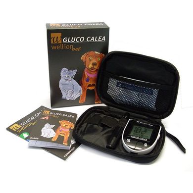 Глюкометр Wellion Gluco Calea для собак, кішок та коней (з ланцетним пристроєм)