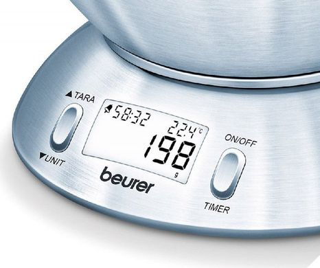 Весы кухонные BEURER KS 54, серебристый