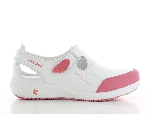 Туфлі Lilia ESD SRC, колір Біло-червоний, Oxypas