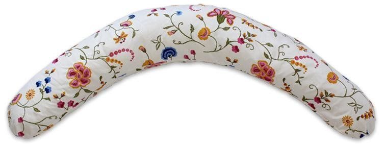 Подушка Лежебока для беременных и отдыха "Relax" с рисунком «Весенние цветы»