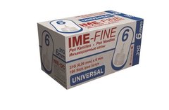Иглы IME-Fine для инсулиновых шприц-ручек 6 мм., 100 шт.