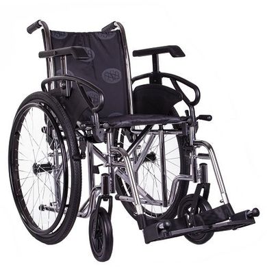 Візок інвалідний OSD MILLENIUM III, ширина 45 см, хром + насос OSD-STC3