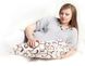 Подушка Лежебока для вагітних та відпочинку "Relax" з малюнком «Завитки на світлому»