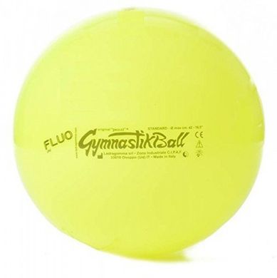 Мяч Gymnastik Ball LEDRAGOMMA STANDARD FLUO, диам. 65 см, желтый