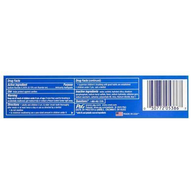 Crest, 3D White, зубна паста проти карієсу з фтором, м'ята м'ята, 65 г, CRR-05386