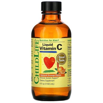 Рідкий вітамін С для дітей ChildLife, Essentials, 118 мл, CDL-10200